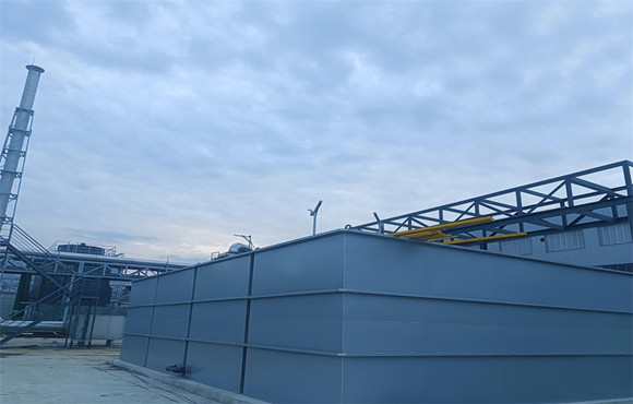 安徽博納新材料生產廢水處理項目進入安裝階段